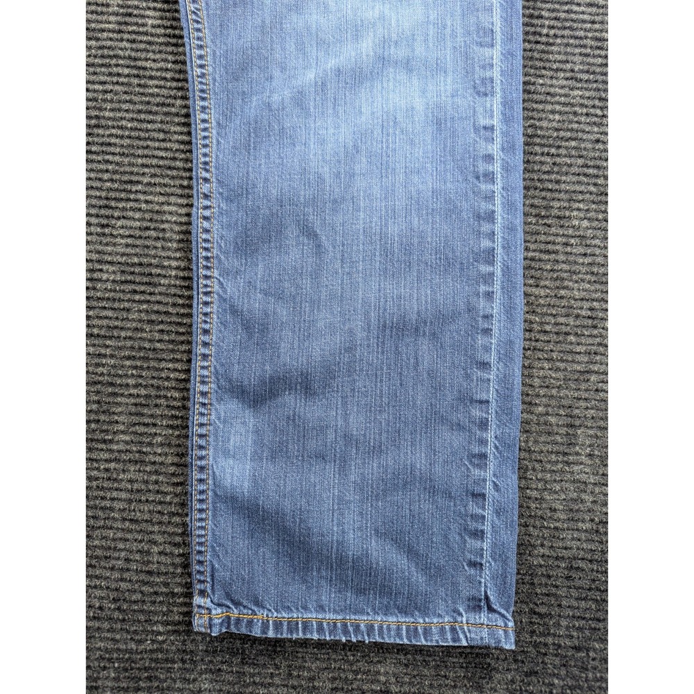 Levi's 505 Jeans Mens 40x30 Blue Denim Cotton Stretch High Rise Straight Leg - Picture 3 of 15